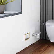 Inbouw Toiletrolhouder Geborsteld Goud 66x14x12cm Reserverolhouder RVS Inbouw Toiletrolhouder Geborsteld Goud 66x14x12cm Reserverolhouder RVS
