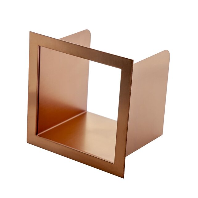 Inbouw Toiletrolhouder Geborsteld Koper 66x14x12cm Reserverolhouder RVS