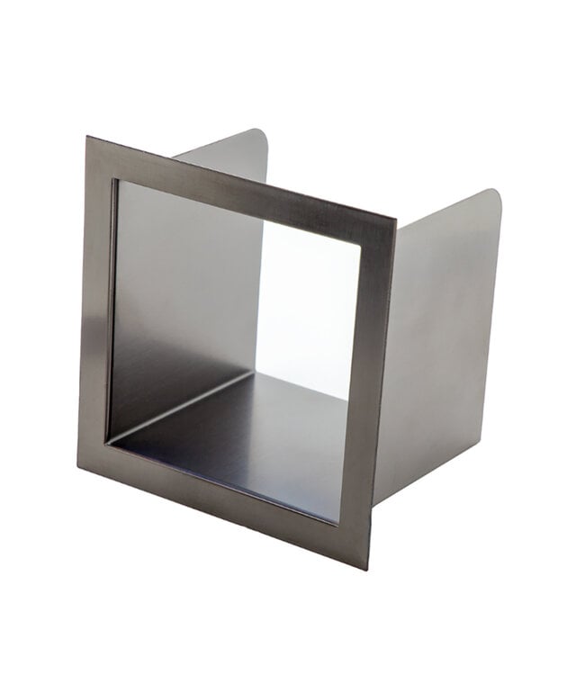 ALONI Inbouw Toiletrolhouder Gun Metal 66x14x12cm Reserverolhouder RVS