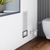 Inbouw Toiletrolhouder Mat Zwart 66x14x12cm Reserverolhouder RVS Inbouw Toiletrolhouder Mat Zwart 66x14x12cm Reserverolhouder RVS