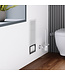 Inbouw Toiletrolhouder Mat Zwart 66x14x12cm Reserverolhouder RVS