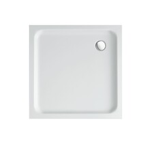 Douchebak Queen Hoog Vierkant 80x80x15cm Antislip Wit
