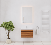 Gliss Anelius Badkamermeubel met Wastafel Sonoma Brown 70cm