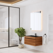 Gliss Anelius Badkamermeubel excl. Wastafel Sonoma Brown 80cm