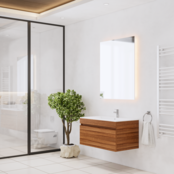 Gliss Anelius Badkamermeubel excl. Wastafel Sonoma Brown 80cm