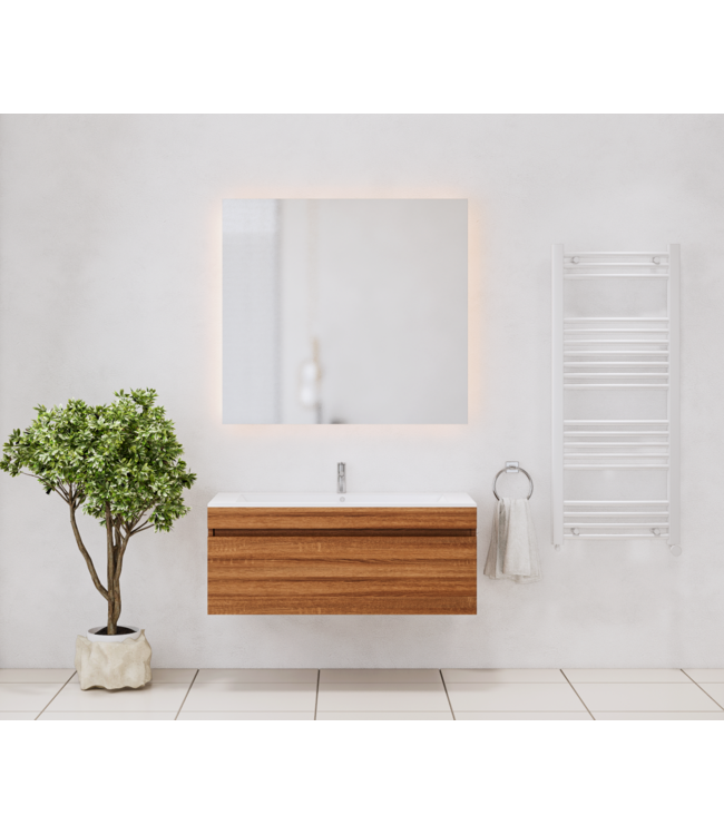 Gliss Anelius Badkamermeubel excl. Wastafel Sonoma Brown 100cm