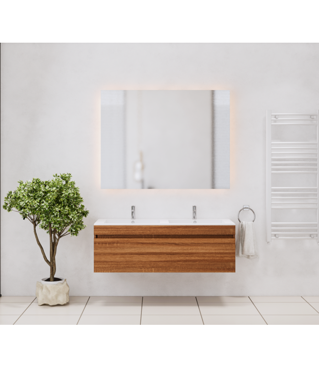 Gliss Anelius Badkamermeubel excl. Wastafel Sonoma Brown 120cm