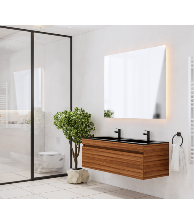 Gliss Anelius Badkamermeubel excl. Wastafel Sonoma Brown 120cm