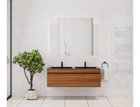 Gliss Anelius Badkamermeubel met Wastafel Sonoma Brown 120cm