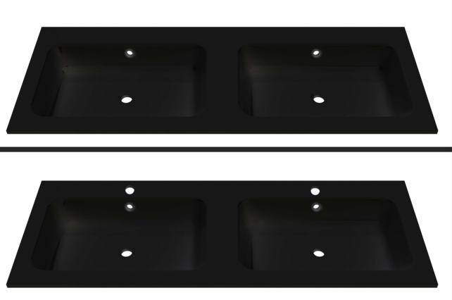 Gliss Anelius Badkamermeubel met Wastafel Sonoma Brown 120cm