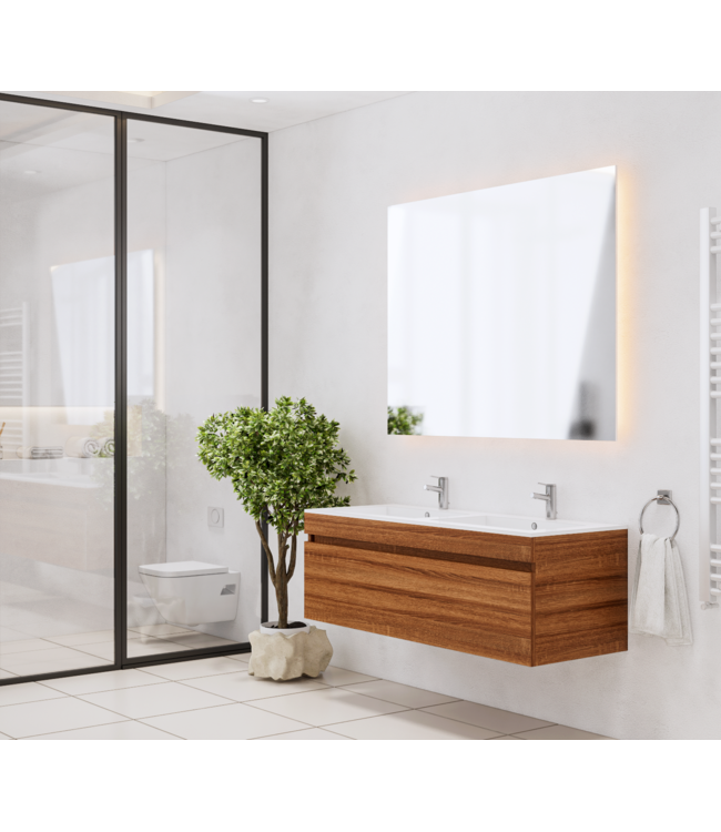 Gliss Anelius Badkamermeubel excl. Wastafel Sonoma Brown 140cm