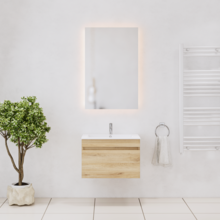 Gliss Anelius Badkamermeubel Excl. Wastafel Natural Oak 60cm