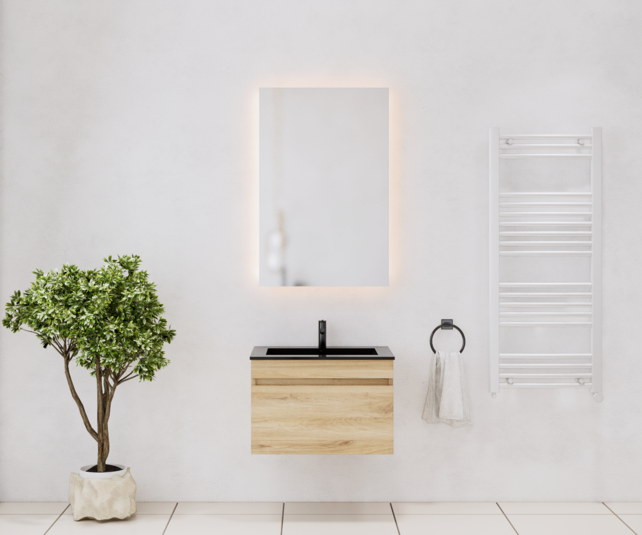 Gliss Anelius Badkamermeubel excl. Wastafel Natural Oak 70cm