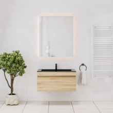 Gliss Anelius Badkamermeubel excl. Wastafel Natural Oak 80cm