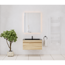 Gliss Anelius Badkamermeubel met Wastafel Natural Oak 80cm
