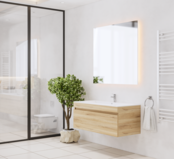 Gliss Anelius Badkamermeubel met Wastafel Natural Oak 100cm