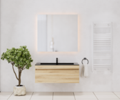 Gliss Anelius Badkamermeubel met Wastafel Natural Oak 100cm