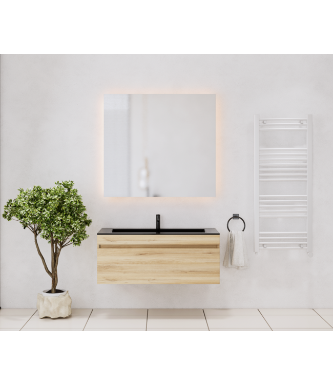 Gliss Anelius Badkamermeubel excl. Wastafel Natural Oak 100cm