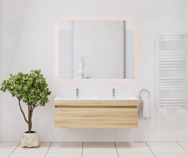 Gliss Anelius Badkamermeubel Excl. Wastafel  Natural Oak 140cm