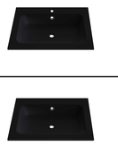 Gliss Anelius Badkamermeubel met Wastafel Grey Oak 70cm