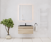 Gliss Anelius Badkamermeubel excl. Wastafel Grey Oak 80cm