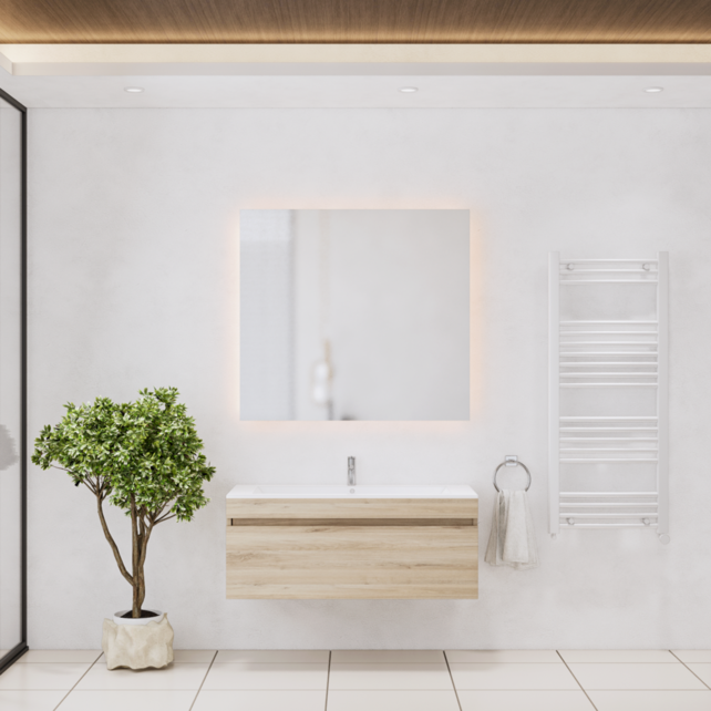 Gliss Anelius Badkamermeubel excl. Wastafel Grey Oak 100cm