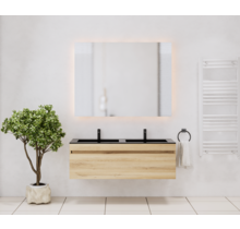 Gliss Anelius Badkamermeubel Excl. Wastafel Grey Oak 120cm