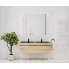Gliss Anelius Badkamermeubel met Wastafel Grey Oak 120cm