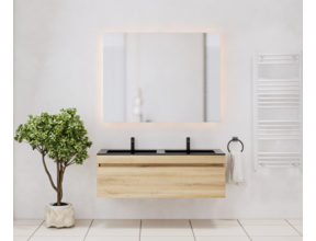 Gliss Anelius Badkamermeubel met Wastafel Grey Oak 120cm