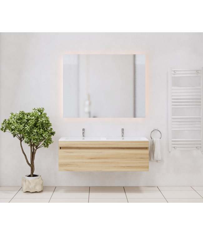 GLISS DESIGN Gliss Anelius Badkamermeubel Excl. Wastafel Grey Oak 120cm