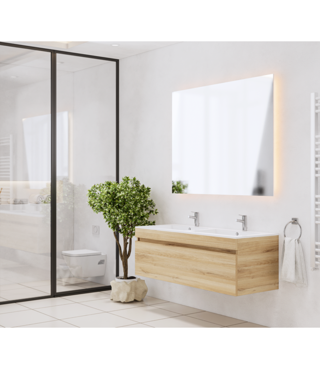 Gliss Anelius Badkamermeubel excl. Wastafel Natural Oak 120cm
