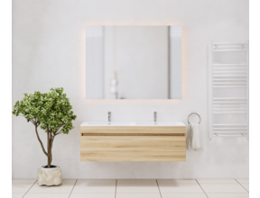 Gliss Anelius Badkamermeubel met Wastafel Natural Oak 120cm