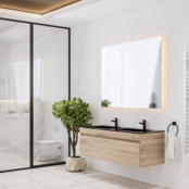 Gliss Anelius Badkamermeubel excl. Wastafel Grey Oak 140cm