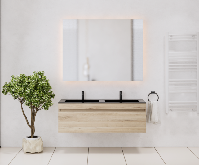 Gliss Anelius Badkamermeubel excl. Wastafel Grey Oak 140cm