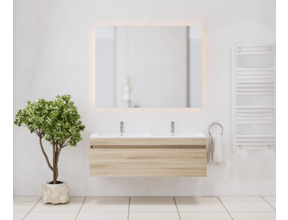 Gliss Anelius Badkamermeubel met Wastafel Grey Oak 140cm