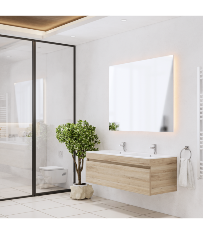 GLISS DESIGN Gliss Anelius Badkamermeubel excl. Wastafel Grey Oak 140cm