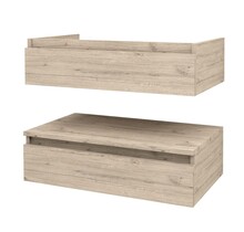 Wastafelonderkast Venus 80x40 cm Licht Hout met 2 lades