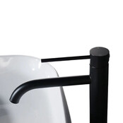 Wastafelkraan Elegante Mat Zwart Hoog