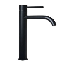 Wastafelkraan Elegante Mat Zwart Hoog