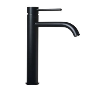 Wastafelkraan Elegante Mat Zwart Hoog