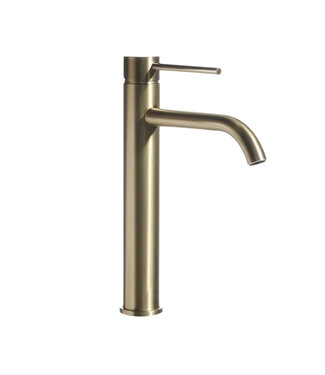 Wastafelkraan Elegante Geborsteld Goud Hoog