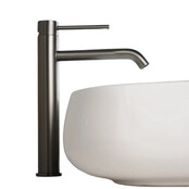 Wastafelkraan Elegante Gun Metal Hoog