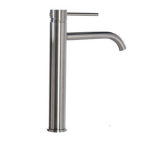 Wastafelkraan Elegante RVS - Geborsteld Hoog