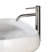 Wastafelkraan Elegante RVS - Geborsteld Hoog