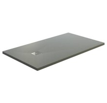 Douchevloer Medison Grijs 90x90cm Composietsteen Douchevloer Veroni SLATE 3cm (RAL7037) Antislip op maat Zaagbaar.