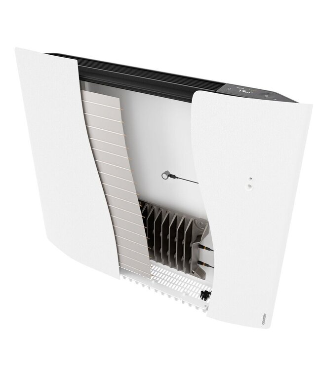 Elektrische Verwarming Zwart met Wifi Divali Horizontaal 119x56x11cm 2000 Watt