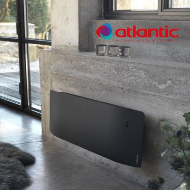 Elektrische Verwarming Zwart met Wifi Divali Horizontaal 119x56x11cm 2000 Watt