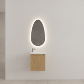 WC Kastje Gliss Timotheus Castle Brown Ribbelfront incl. Fonteintafel WC Kastje Gliss Timotheus Castle Brown Ribbelfront incl. Fonteintafel