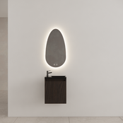 WC Kastje Gliss Timotheus Charcoal Ribbelfront incl. Fonteintafel WC Kastje Gliss Timotheus Charcoal Ribbelfront incl. Fonteintafel