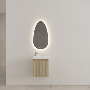 WC Kastje Gliss Timotheus Corn Silk Ribbelfront incl. Fonteintafel